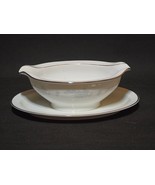 Vintage 1960s NORITAKE Japan 6315 ARMAND Gravy Boat With Attached Under ... - $24.16