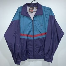 Vtg Usa Olympics Color Block Nylon Windbreaker Jacket Full Zip Sz Med Jcpenny Ex - £18.67 GBP