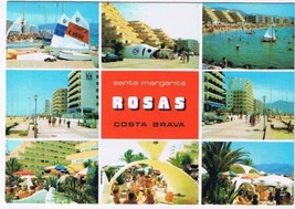 Spain Postcard Costa Brava Rosas Santa Margarita Multi View - £3.08 GBP