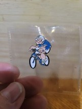 Popeye - The Sailor Man Cartoon - Cycling - Vintage 1992 Lapel Pin - Hat Pin - £7.91 GBP