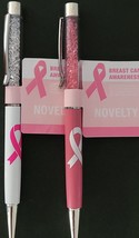 Breast Cancer Awareness Pens Glitter Top 1mm Black Ink SELECT: Pen Type - £2.78 GBP