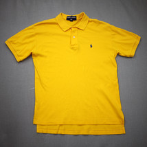 Ralph Lauren Polo Sport Mens Large Yellow Polo Shirt Rugby Shirt - $26.73