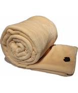 Solaron King Solid Beige Korean Mink Blanket - $84.14