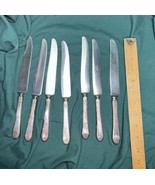 7 Vintage Silver Plate Heavy Knives-Oneida Community Paul Revere Pattern... - $8.00