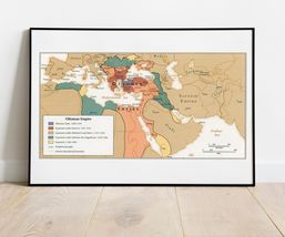 Map of the Ottoman Empire Wall Print 18 x 12 in - £15.82 GBP