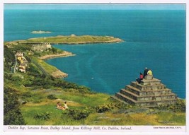 Ireland Postcard Dublin Bay Sorrento Point Dalkey Island From Killiney Hill - $2.89
