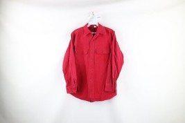 Vintage 70s Streetwear Mens Size Small Faded Chamois Cloth Button Shirt ... - £46.68 GBP