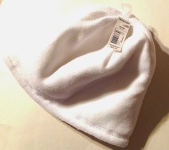 Infant Toddler Unisex 12-24 Month Fleece Winter Hat White Faux Fur Lined - £4.73 GBP