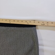 ELLE RN#73277 Women's Black & White Cotton Blend Pull-On Skirt Size Medium image 9