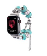 Pandora Compatible apple watch band Charm Bracelet for iWatch Turquoise ... - $27.99