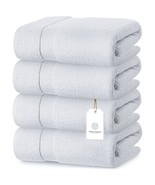 Luxury White Bath Towels Large - 100% Soft Cotton 700 Gsm | Absorbent Ho... - £61.98 GBP