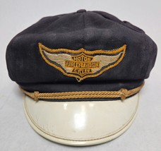 Vintage Harley Davidson HD Motor Cycles Captains Hat 6 7/8 Original 1940... - £175.16 GBP