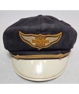 Vintage Harley Davidson HD Motor Cycles Captains Hat 6 7/8 Original 1940... - $222.75