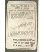 US Army sleeping bag cover M-1945 mummy bag style w 1967 DSA date - £27.65 GBP
