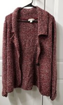 Coldwater Creek Women&#39;s Cardigan Sweater Size: Large 14 Open Front Wool Blend - £17.98 GBP