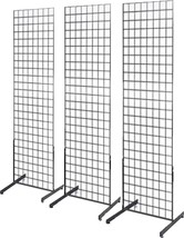 Gridwall Panel Tower with T-Base Floorstanding Display Kit, 3-Pack Black... - $2,839.64 MXN