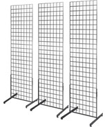 Gridwall Panel Tower with T-Base Floorstanding Display Kit, 3-Pack Black... - €133,54 EUR