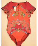 Johnny Was Surf Swimsuit Sz-M One Piece Zip-Up Multicolor Floral - £149.24 GBP