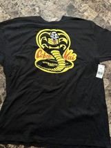Cobra Kai Men&#39;s Adult Licensed Graphic Logo T-Shirt Official Bioworld Shirt 2 XL - £15.56 GBP