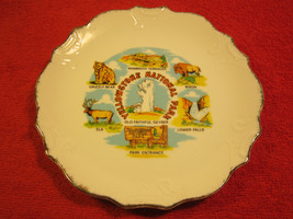 8&quot; Porcelain Collector Plate Yellowstone National Park Old Faithful [Z179] - £6.89 GBP
