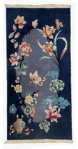Hand made antique Art Deco Chinese rug 2&#39; x 3.10&#39; ( 61cm x 120cm ) 1920s - £998.50 GBP
