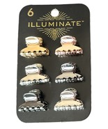 Illuminate 6 Pieces Clips Pinches - Metallic Gold, Black and Silver Colors - $6.77 CAD