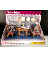 Loving Family CELEBRATIONS DINING ROOM For Dollhouse (RARE VINTAGE 1999) - $1,731.72 MXN