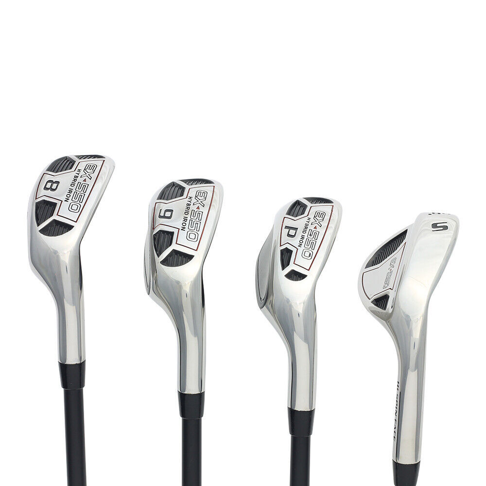 Mens Powerbilt Golf EX-550 Hybrid Iron Set (8-SW) Senior &quot;A&quot; Flex Rescu... - $195.95