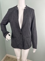 Banana Republic Factory Classic Knit Textured Inverted Collar Blazer Sz Medium - $32.66