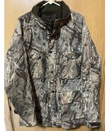 Herter’s 3 In 1 Hunting Coat &amp; Jacket Size L Mossy Oak Duck Blind Camouf... - $48.51