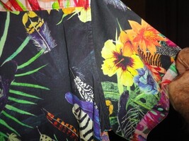 Robert Graham Bleak Horizon Tropical Black Panther Short Sleeve Size Medium image 11