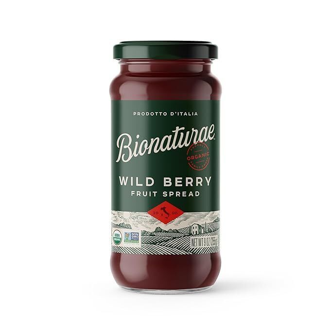 LOT OF 2 Bionaturae ORGANIC Wild Berry Fruit Spread, NO SUGAR ADDED, NON... - $18.69
