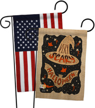 Very Scary Halloween - Impressions Decorative USA - Applique Garden Flags Pack - - £24.75 GBP