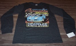 VINTAGE STYLE CORVETTE GM CHEVROLET RACING Car Long Sleeve T-Shirt SMALL... - $24.74