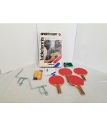 Set Of Vintage 1972 Sport Craft Ping Pong Table Tennis Paddles Net Balls - $570.99 MXN