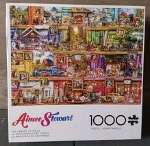 Aimee Stewart 1000pc Jigsaw Puzzle Buffalo Games Library of Dogs - $17.25
