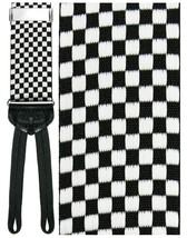 &quot;Bergamo&quot; Black Checkered Suspenders - £70.75 GBP