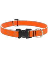 Lupine Reflective Dog Collar 1&quot; Wide Orange Diamond Adjusts from 16&quot; to 28&quot; - €24,14 EUR