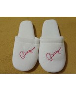Women’s White Red Flower Slide Slippers Cushion Closed Toe Skid Resistan... - $129.56 MXN
