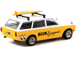 Datsun Bluebird 510 Wagon Yellow White MOON Equipped w Roof Rack Surfboard Globa - £20.38 GBP