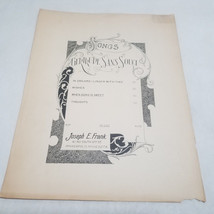 When Song is Sweet by Gertrude Sans Souci 1902 Sheet Music Large Format - £6.34 GBP