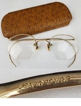 antique wire rim glasses American Optical 1/10 12k Gold filled spectacle... - $39.99