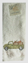Farm Truck Hand Towels Embroidered Bathroom Set of 2 Thanksgiving Pumpkins - £30.10 GBP