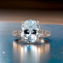 Authenticity Guarantee

Natural Aquamarine Diamond Ring 14k White Gold 5.09 T... - $1,417.68