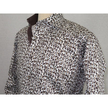 Men Shirt J.Valintin Turkey Usa Egyption Cotton Axxess Style 3T39-04 brown image 6