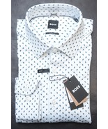 HUGO BOSS Herren Hal Kent Freizeit Für Pastell Weiß Trikot Baumwollkleid... - $71.26