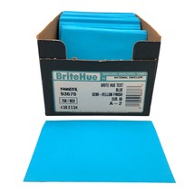 Brite Hue A-2 Envelopes 4 3/8 x 5 3/4 Blue Semi Vellum Finish 106 Qty in... - £14.74 GBP