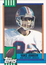 Vance Johnson #38 - Broncos 1990 Topps Football Trading Card - £0.78 GBP