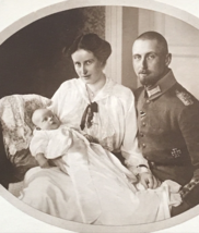 c1910 RPPC Oskar Prince of Prussia w/ Family Real Photo Postcard Ina Marie - $9.49