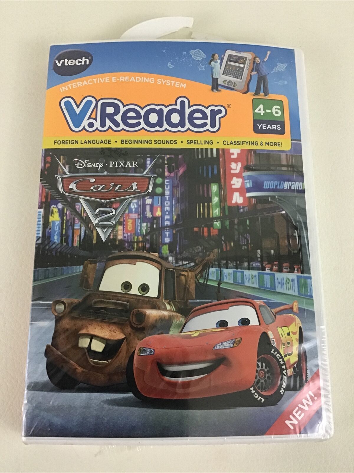 VTech V Reader Interactive E-Reading System Disney Cars Learning Educational New - $14.80